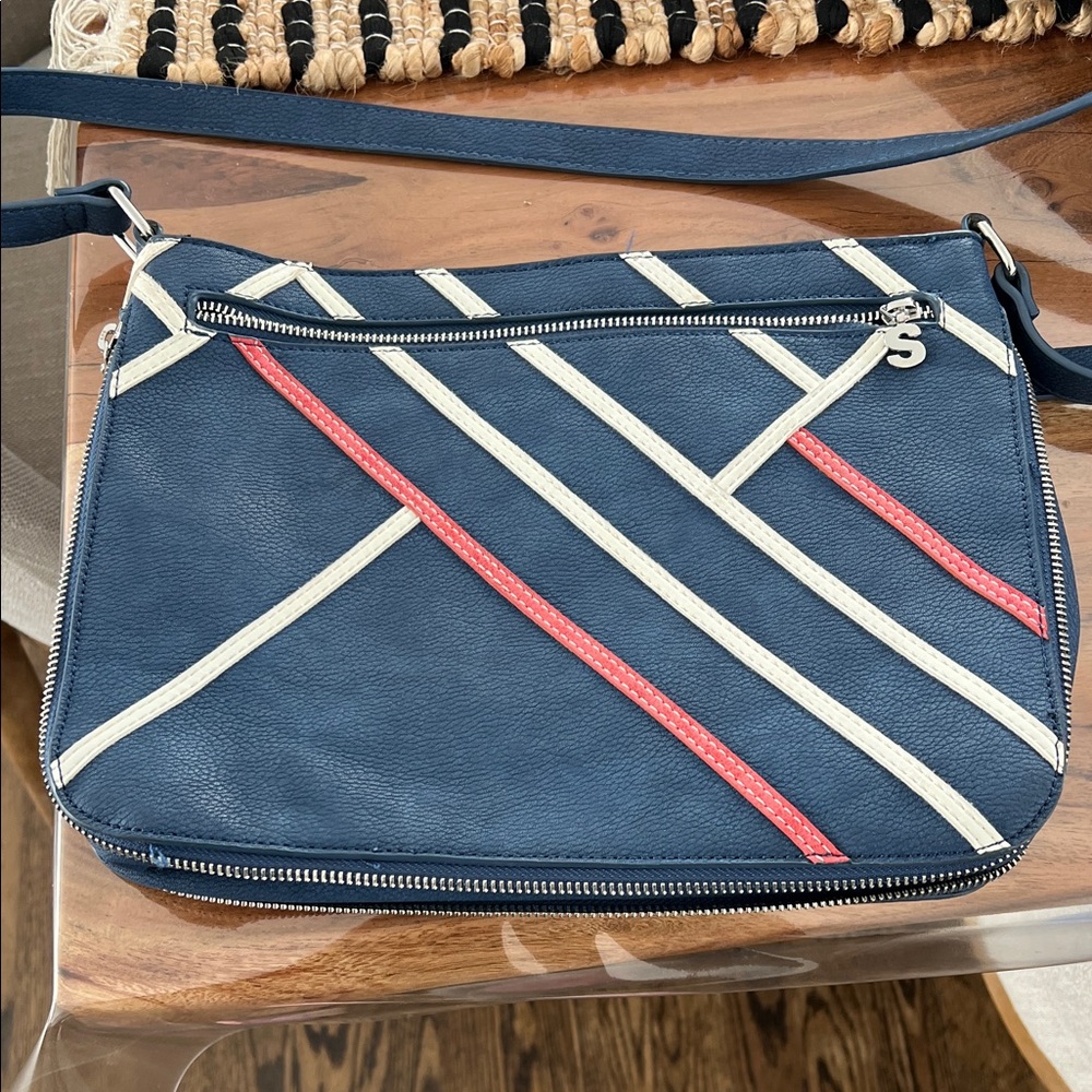 Desigual Navy and Red Crossbody Bag
